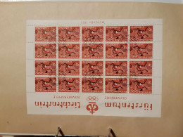 1972 Läuferin Bogen Postfrisch Bogen Ersttagsstempel - Storia Postale