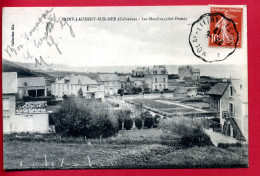 14 - Calvados - Saint Laurent Sur Mer - Les Moulins (coté Ouest) - Cachet Ferroviaire "Isigny à Molay-Littry" - Other & Unclassified