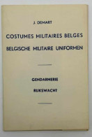 Cartes Postales Anciennes - J.demart - Gendarmerie - Costumes Militaires Belges - Lot De 5 Cpa - Uniformen