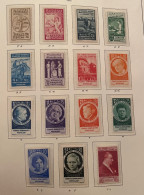 1935 12. Women’s Rights Congress MNH /MH Isfila 1324/1338 - Nuevos