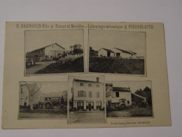 DROME-PIERRELATTE-E.BARNOUIN FILS -TISSUS ET MEUBLES-LABOURAGE MECANIQUE - Pierrelatte