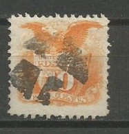 USA Scott #116 Used 1869 Scott CV: 125.00$ - Unused Stamps