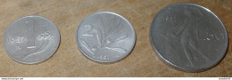 ITALIA : Rara 1,2,et 50  Lira Lire 1957  ............. PHI .......... ITA6 - Andere & Zonder Classificatie