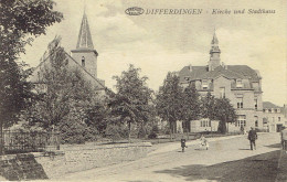 Differdingen Kirche Und Stadthaus - Differdange