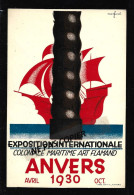ANVERS Exposition Internationale  Coloniale Maritime  Art Flamand  1930  Marfurt  / Bateau - Sonstige & Ohne Zuordnung