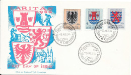 LUXEMBOURG CARITAS 1956-  ECHTERNACH - ESCH-SUR-ALZETTE-GREVENMACHER    5-12-56 - Sobres