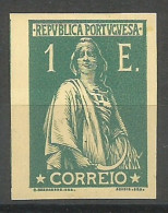 Portugal Afinsa 508 Proof Imperforated In Green 1930 Ceres MNG / (*) / Mint No Gum - Proeven & Herdrukken