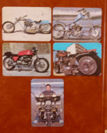 5 Calendriers De Poche Moto - Petit Format : 1981-90