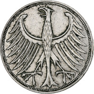 République Fédérale Allemande, 5 Mark, 1967, Hamburg, TTB+, Argent, KM:112.1 - 5 Marchi