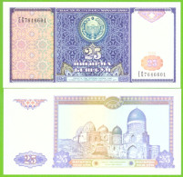 UZBEKISTAN 25 SO'M 1994 P-77 UNC - Ouzbékistan