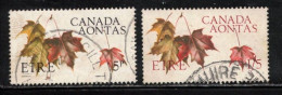 IRELAND Scott # 234-5 USED - Centenary Of Canada A - Nuevos