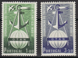 Portugal Afinsa 749/50 Complete Set MNH / ** 1952 NATO / OTAN Cat.Val.: 465,00€ - Unused Stamps