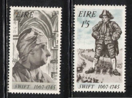 IRELAND Scott # 240-1 MH - Jonathan Swift C - Unused Stamps