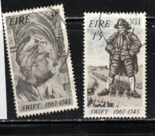 IRELAND Scott # 240-1 Used - Jonathan Swift B - Unused Stamps