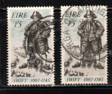 IRELAND Scott # 240-1 Used - Jonathan Swift C - Unused Stamps