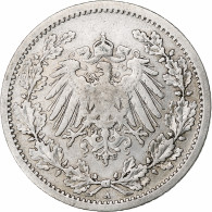 Monnaie, GERMANY - EMPIRE, 1/2 Mark, 1906, Berlin, TTB, Argent, KM:17 - 1/2 Mark