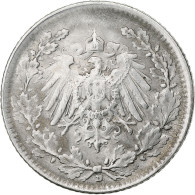 Monnaie, GERMANY - EMPIRE, 1/2 Mark, 1919, Munich, TTB, Argent, KM:17 - 1/2 Mark