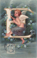Delcampe - ALPHABET DES ANGELOTS LETTRE E    Réf: 149G01 - Engel