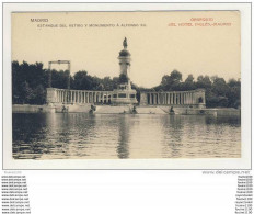 Carte De Madrid Estanque Del Retiro Y Monumento à Alfonso XII Obsequio Del Hotel Inglés Madrid - Madrid