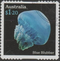 AUSTRALIA - DIE-CUT-USED 2023 $1.20 Jellyfish Underwater Wonders - Blue Blubber - Gebraucht