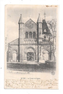 MUIDS - 27 - CPA DOS SIMPLE De 1904 - Le Portail De L'Eglise - GEO 4 - - Muids