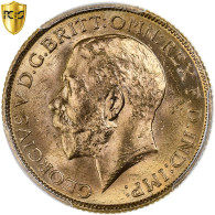 Inde Britannique, George V, Sovereign, 1918, Bombay, Or, PCGS, SPL, KM:525A - Inde