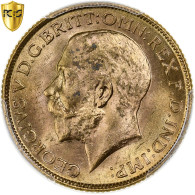 Inde Britannique, George V, Sovereign, 1918, Bombay, Or, PCGS, SPL, KM:525A - Inde