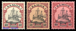 1900, Deutsche Kolonien Samoa, 13-15, ** - Samoa