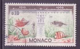 Monaco 1960 Y&T N°527 - Michel N°636 (o) - 10c Aquarium Du Musée Océanographique - Usados