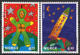 Norwegen Norway 2000. Mi.Nr. 1357-1358, Used O - Oblitérés