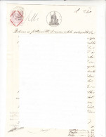 Documento Di Rimborso  Sul Carta Da Bollo Ufficio Aquila - Manuscrits