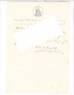 Documento In Bollo Di Ricevuta  27 Gennaio 1887 - Manuscrits