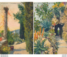 LOT De 2 Cartes De MONACO Les Jardins Exotiques - Jardín Exótico