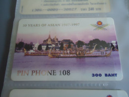 THAILAND USED  CARDS PIN 108  LANDSCAPES  TOWN  UNITS 300 - Paisajes