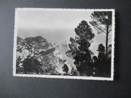 Italien 1951 Echtfoto AK Capri Und Violetter Stempel L2 Hotel Caesar Augustus Capri Nach Freiburg Breisgau Gesendet - 1946-60: Marcophilia