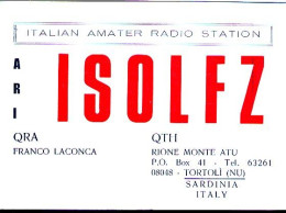 RC654 QSL IS0LFZ TORTOLI RIONE MONTE ATU OP. LACONCA - Other & Unclassified