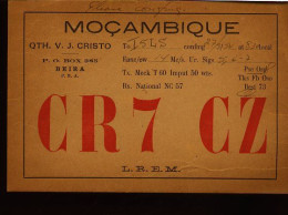 RC755  QSL  CR7CZ BEIRA MOCAMBIQUE - Andere & Zonder Classificatie