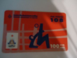 THAILAND USED   CARDS PIN 108  SPORTS  ASIAN GAMES  ATHLETICS - Thaïland