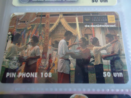 THAILAND USED CARDS  CARDS PIN 108 CULTURE DANCE - Music