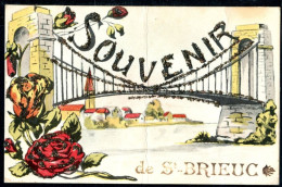 22 - SAINT BRIEUC - Souvenir De Saint Brieuc - Cpa Avec Paillettes - état - Saint-Brieuc