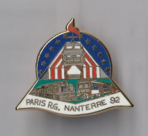 PIN'S THEME SNCF TGV  GARE  PARIS  RG  NANTERRE 92  SERIE LIMITEE 1000 EX SIGNE BALLAR - TGV