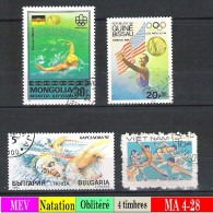 Timbres à Thème : Natation (qté 4) - Nuoto