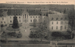 FRANCE - Pontmain - Maison Du Sacré-Cœur - Vue Des Tours De La Basilique - Carte Postale Ancienne - Pontmain