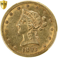 États-Unis, $10, Eagle, Coronet Head, 1893, New Orleans, Or, PCGS, TTB+, KM:102 - 10$ - Eagles - 1866-1907: Coronet Head