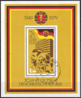 DDR 1979 Mi-Nr. Block 56 O Used - Aus Abo - 1971-1980