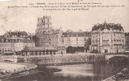 FRANCE - Rennes - La Place De La Croix De La Mission Et Gare Des Tramways - Carte Postale Ancienne - Rennes