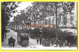 CPA NICE  Avenue De La Gare ( Voyagée 1915 ) - Transport (road) - Car, Bus, Tramway