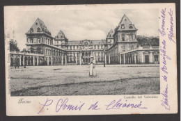 TORINO - CASTELLO DEL VALENTINO - PICCOLA ANIMAZIONE - CARTOLINA FP SPEDITA NEL 1901 - Castello Del Valentino