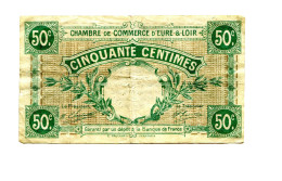 50 Centimes Chambre De Commerce Eure-et-Loir Chartres - Chambre De Commerce
