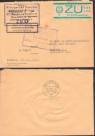 Dresden, 24.6.65 R4 ZKD-St. Kreisgericht Stadbzirk Nord, Mit E1 ZU - Marke Als Ortsbrief - Covers & Documents